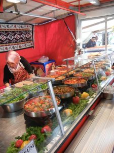Turkish street fair/food vendor in Berlin. Courtesy of Alexandra Cooke, MS1.